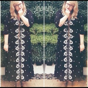 Embroidered Fable Midi Dress